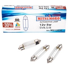 Лампа 12V C5W 36 mm SV8.5-8 (1шт) M21205C