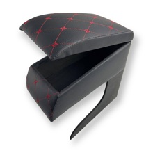 Бар - подлокотник для лада 2110/largus кож.зам. цвет черный, строчка красная, ромб в коробке