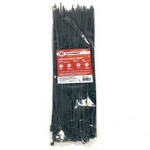 Хомут стяжка нейлон 3,6*300 мм, цвет черный (100 шт пакет)