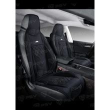 Накидки на передние сиденья FRONT AVRORA 1, цвет черный (1 шт)