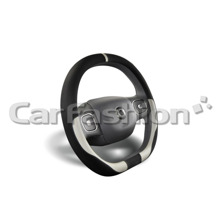 Оплетка DRIVE из Эко-кожи, цвет черный, строчка серая