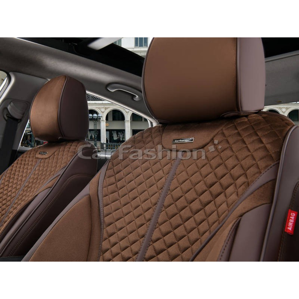 Комплект чехлов на весь салон 5D RIDER PLUS, каркасные цвет кофе, строчка кофе, кант кофе Комплект чехлов на весь салон 5D RIDER PLUS, каркасные цвет кофе, строчка кофе, кант кофе