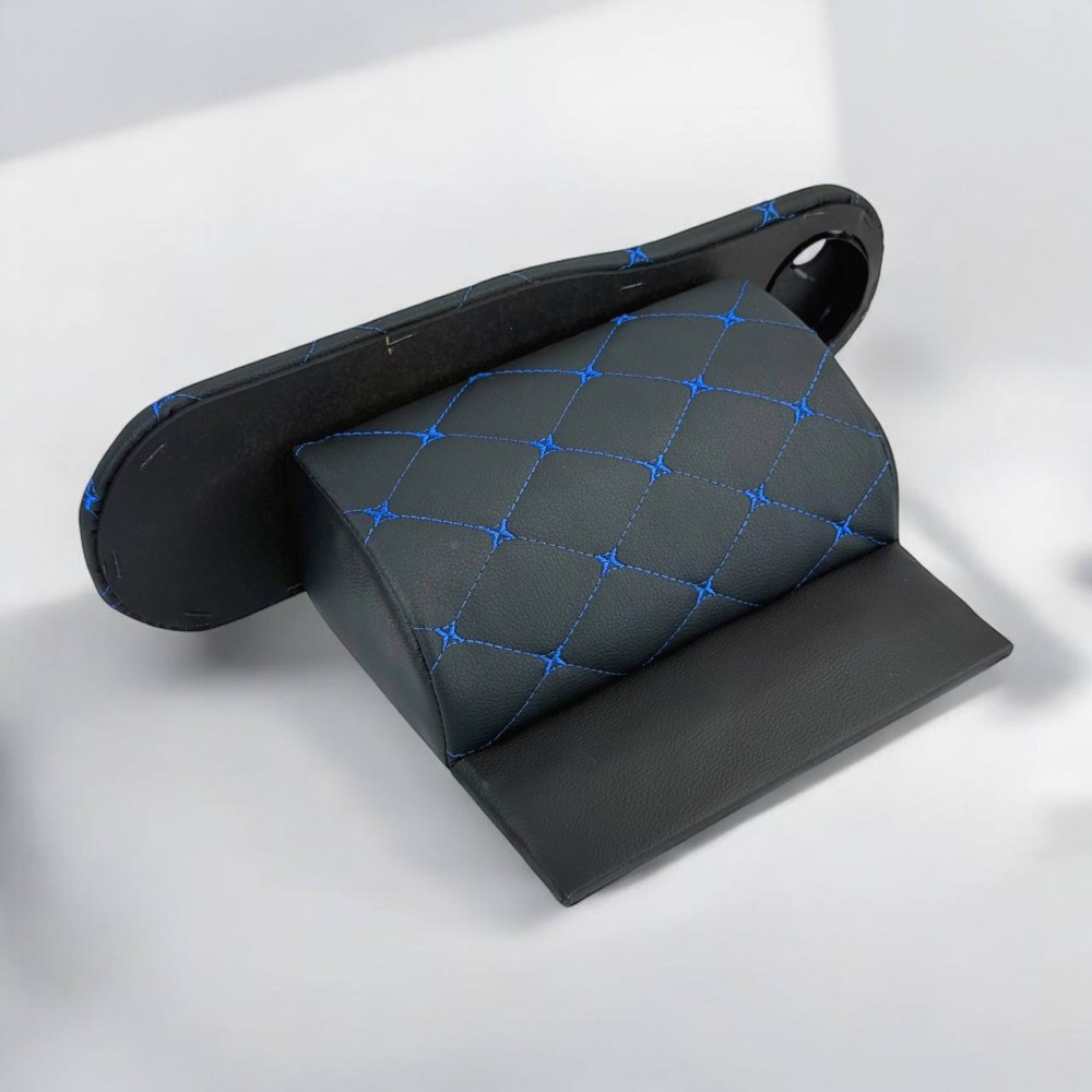 Подлокотник газель на дверь с бардачком, комплект левый + правый, цвет черный, строчка синяя Подлокотник газель на дверь с бардачком, комплект левый + правый, цвет черный, строчка синяя