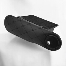 Подлокотник газель на дверь с бардачком, комплект левый + правый, цвет черный, строчка черная