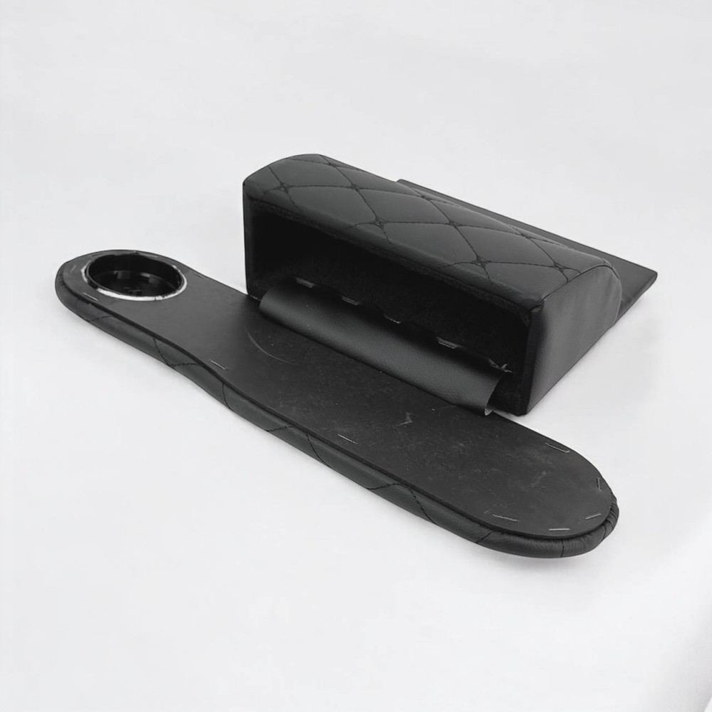 Подлокотник газель на дверь с бардачком, комплект левый + правый, цвет черный, строчка черная Подлокотник газель на дверь с бардачком, комплект левый + правый, цвет черный, строчка черная