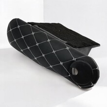 Подлокотник газель на дверь с бардачком, комплект левый + правый, цвет черный, строчка белая