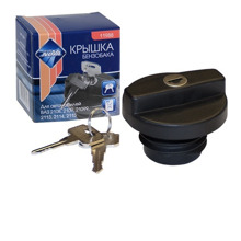 Крышка бензобака с ключом для ваз 2108 - 2109, цвет черный
