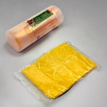 Салфетка 32х43 см из замши в тубе маленькая, цвет желтый/100