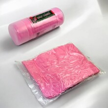 Салфетка 32х43 см из замши в тубе маленькая, цвет розовый