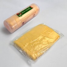 Салфетка 43*64 см из замши в тубе большая, цвет желтый