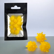 Силиконовая лохматик желтый для ловли карпа, амура