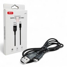 Телефонный кабель для Micro USB, 1 м, 2,4 A, материал нейлон, цвет черный