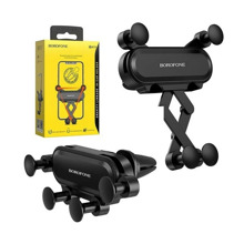 Телефонный держатель в дефлектор механический, цвет черный