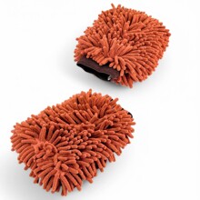 Варежка - губка для мойки деликатная, 18*27см супер-плотная из шенилла, цвет ассорти