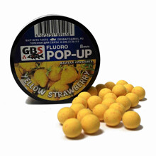 Бойлы плавающие POP-UP 8 мм GBS Yellow strawberry (желтая клубника) 55г банка