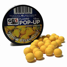 Бойлы плавающие POP-UP 12 мм GBS Yellow strawberry (желтая клубника) 55г банка