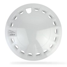 Колпак декоративный 14 сильвер белый глянец 2 шт.