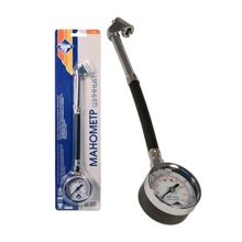 Манометр шинный металл удлиненный, гибкий, в блистере до 11 атм