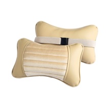 Подушка автомобильная под шею MONACO, цвет бежевый/бежевый/бежевый