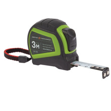 Рулетка 3 м с обрезиненным корпусом