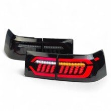 Фонарь задний 2110 в стиле ауди в сборе черный (комплект)