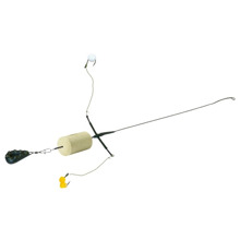 Оснастка для донной ловли с Гидропланктон Гейзер, T-образная с лидкором, 2 крючка Iseama №13, грузило 70г