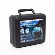 Компрессор 35 л/мин BP005 однопоршневой с цифровым дисплеем, автостоп в кейсе