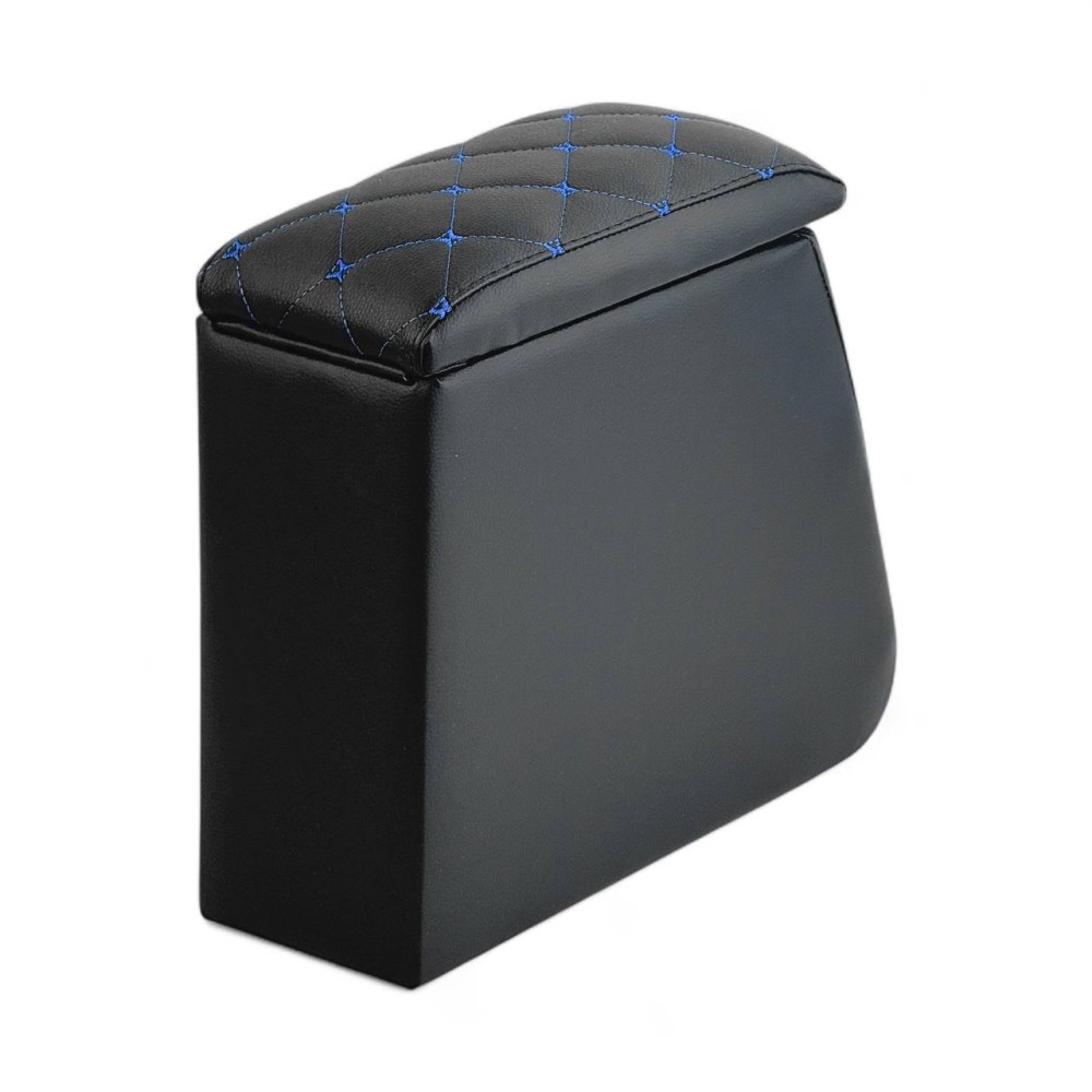 Бар - подлокотник для лада 2107, кож.зам. цвет черный, строчка синяя, ромб в коробке Бар - подлокотник для лада 2107, кож.зам. цвет черный, строчка синяя, ромб в коробке