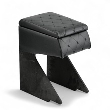 Бар подлокотник на лада веста/нива, кож.зам. цвет черный, строчка черная, ромб