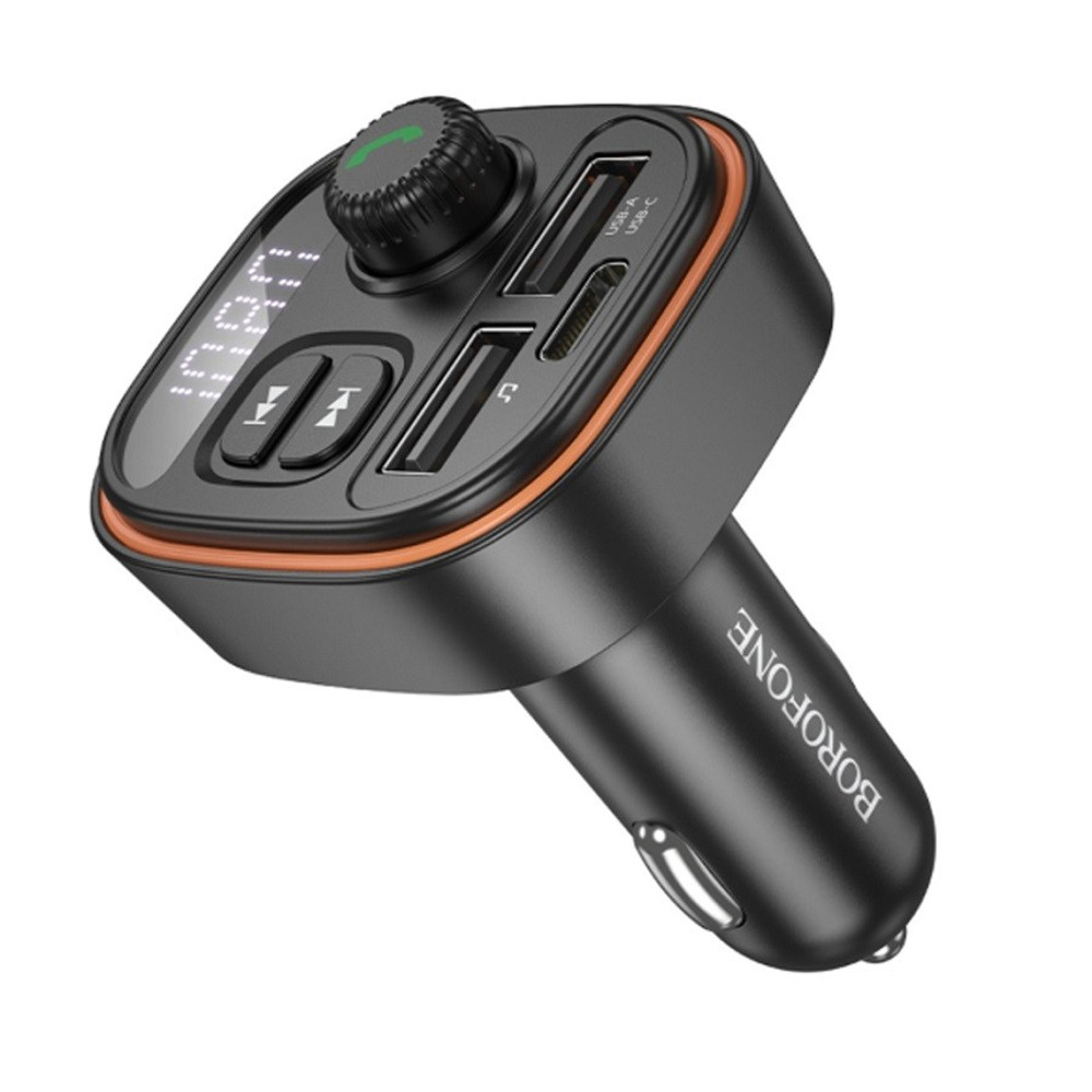 FM-Модулятор Bluetooth + 2 USB +1 Type-C, подсветка, TF-card, в прикуриватель цвет черный FM-Модулятор Bluetooth + 2 USB +1 Type-C, подсветка, TF-card, в прикуриватель цвет черный