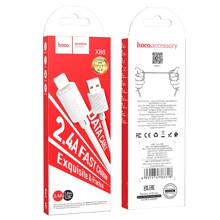 Телефонный кабель lightning usb/iphone, 1 м, 2,4 A, цвет белый