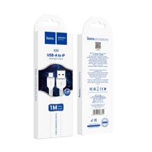 Телефонный кабель lightning usb/iphone, 1 м, 2,4 A, цвет белый