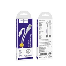 Телефонный кабель micro usb/android, 1 м, 2,4 A, цвет белый