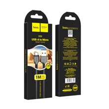 Телефонный кабель micro usb/android, 1 м, 2,4 A, цвет черный