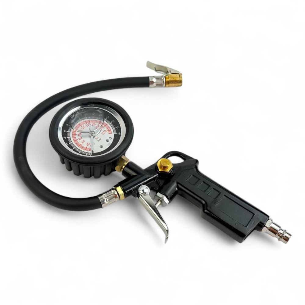 Пистолет для накачивания колес с манометром DG-001 c (жидкостью)/40 Пистолет для накачивания колес с манометром DG-001 c (жидкостью)/40