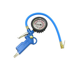 Пистолет для накачивания колес с манометром DG-001 м5 с жидкостью/10/50