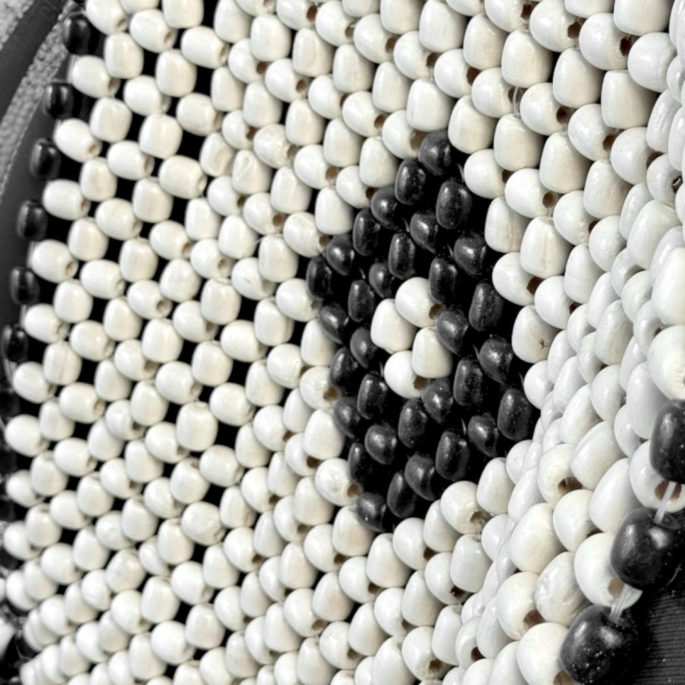 Накидка деревян. массажная Белая/черный ромб (1шт) Накидка деревян. массажная Белая/черный ромб (1шт)