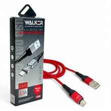 Телефонный кабель micro usb- usb, магнитный с подсветкой, цвет красный