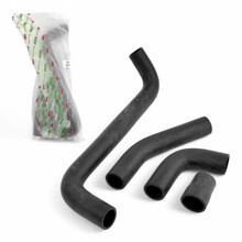 Комплект патрубков радиатора для ваз-2105 аллюмин. (из 4-х шт.) черная резина VPT