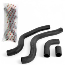 Комплект патрубков радиатора для ваз-2111 (из 4-х шт.) черная резина VPT