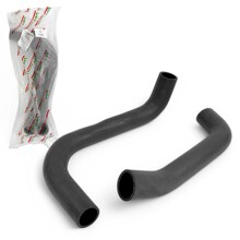 Комплект патрубков радиатора для газ-3302, дв. умз-4216 евро-3 (из 2-х шт.) черная резина VPT