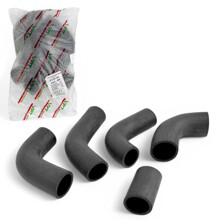 Комплект патрубков радиатора для газель, дв. 405 (из 5-х шт.) черная резина VPT