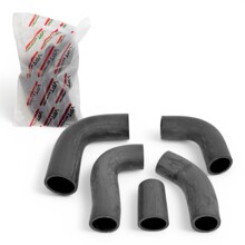 Комплект патрубков радиатора для газель, дв. 406 (из 5-х шт.) черная резина VPT