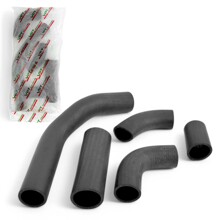 Комплект патрубков радиатора для газель, дв. умз-421 евро-3 (из 3-х шт.) черная резина VPT