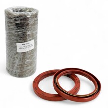 Сальник коленчатого вала на 2108 задний с пружиной в сборе (красный)