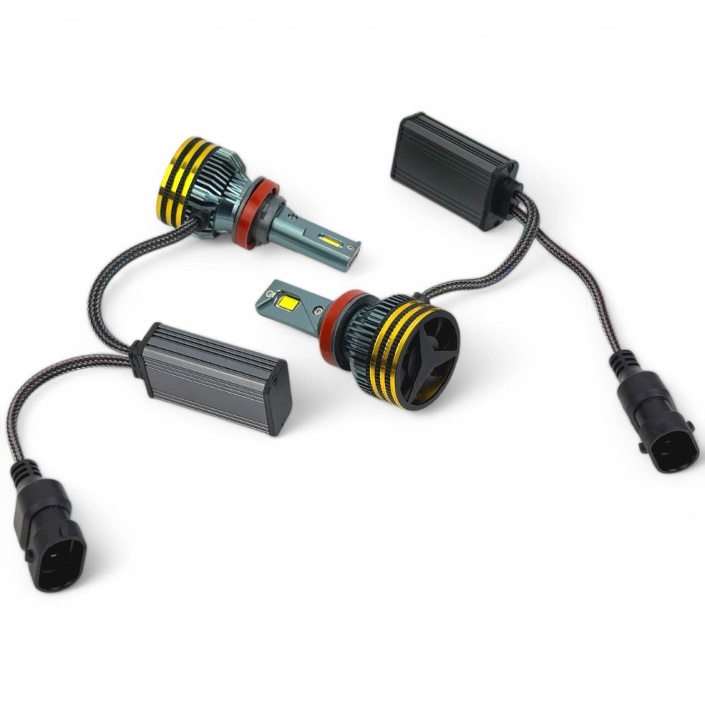 Светодиодные лампы H11 9-32V LED Yellow 150W 6000K 15000Lm (комплект 2шт) Светодиодные лампы H11 9-32V LED Yellow 150W 6000K 15000Lm (комплект 2шт)