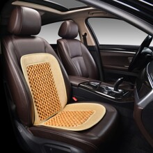 Накидка деревян. массажная C118 с шариками, цвет бежевый (1шт)