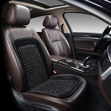 Накидка деревян. массажная C118 с шариками, цвет чёрный (1шт)