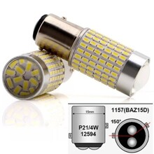 Светодиод S25 1157 (P21W BAZ15D) 144 SMD 3014 W 12V 2конт