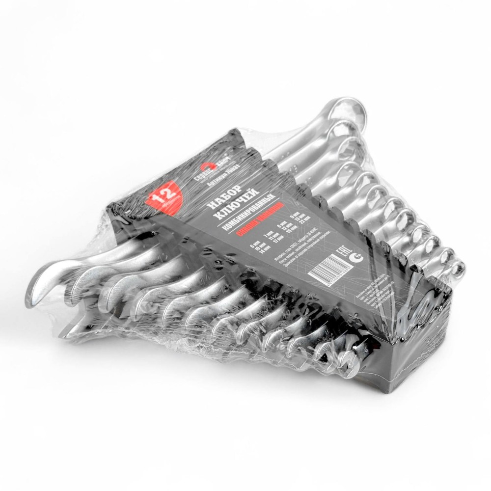 Набор ключей комбинированных 12 шт (6-22) Индия Набор ключей комбинированных 12 шт (6-22) Индия